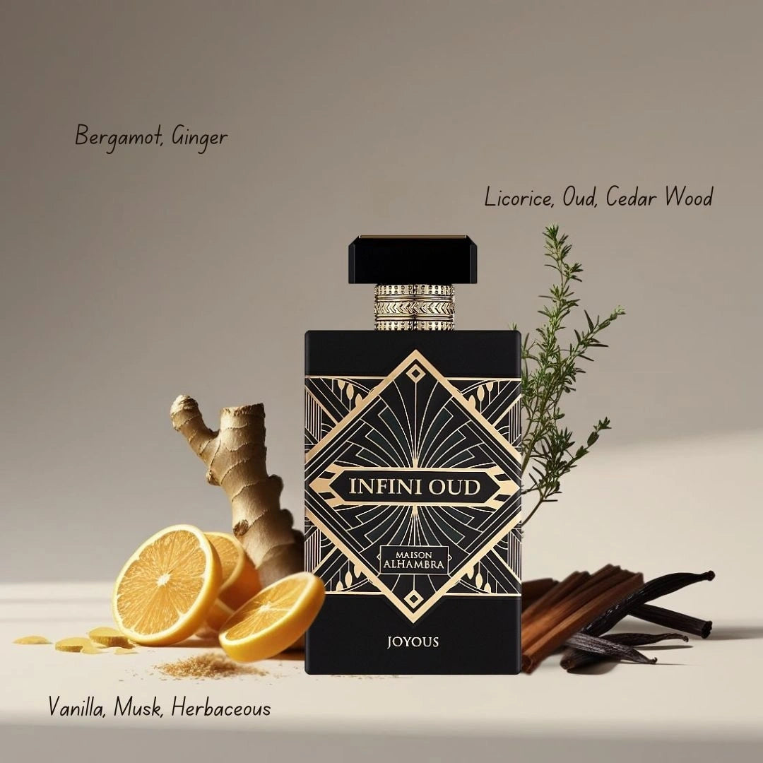 Infini Oud Joyous Eau de Parfum Spray 100ml Maison Alhambra