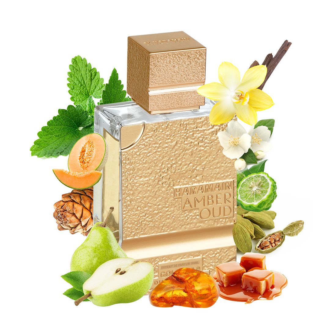 Haramain Amber Oud Gold 999.9 Dubai Edition, 100ml,